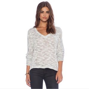 Splendid Hudson Melange Knit Sweater in Black‎